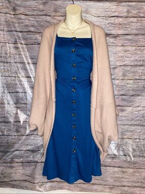 Eleven Star Cozy Blush Open-Front Women’s Oversized Cocoon Cardigan